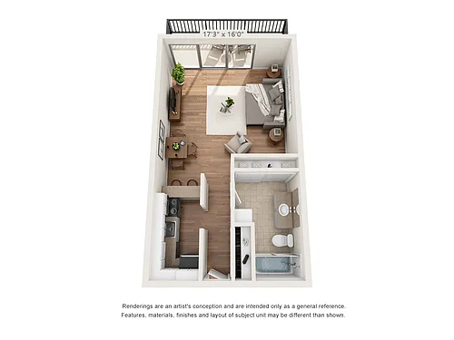 Floor plan Studio