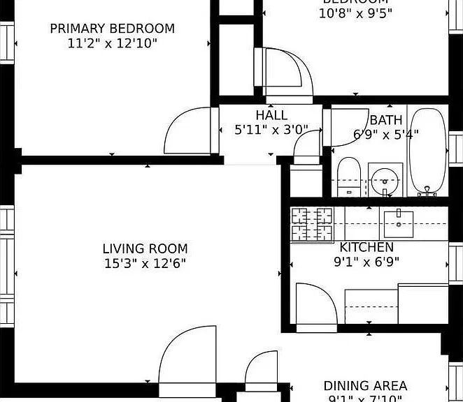 Layout (sizes are approximate)