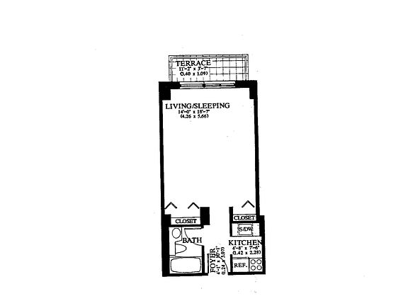 2nd image of 393 W 49th St APT 3NN