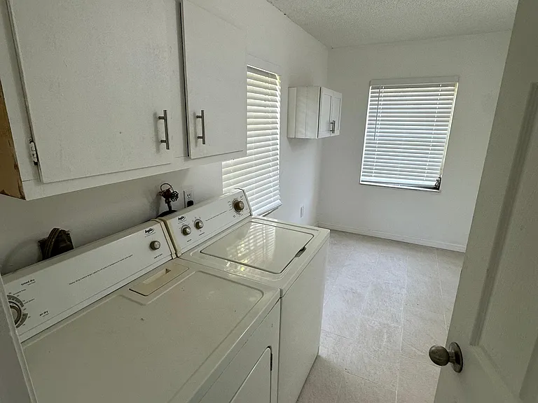 Laundry room not staged