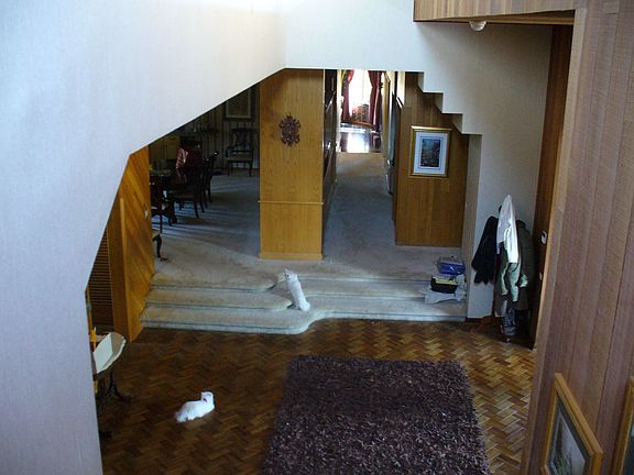 Looking downstairs