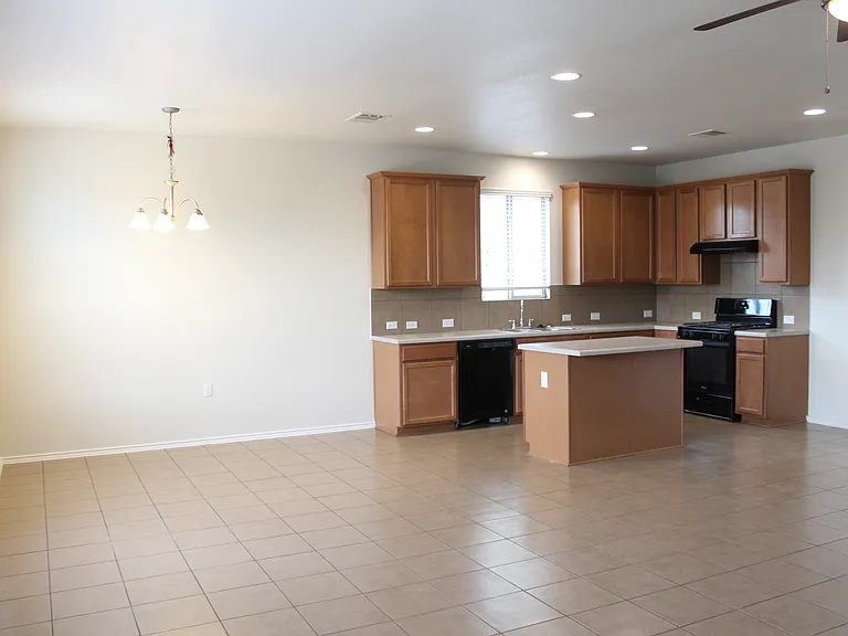 Kitchen and dining area