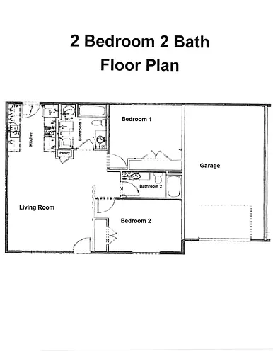 Floor plan 2B/2B