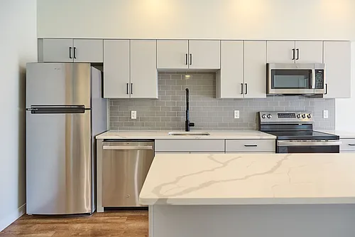 Floor plan Corner 1 Bed | Treeline View
