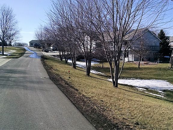 View from the private drive