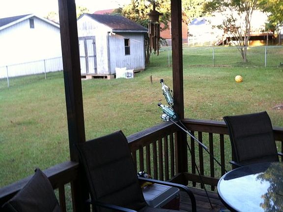 back porch/yard/shed