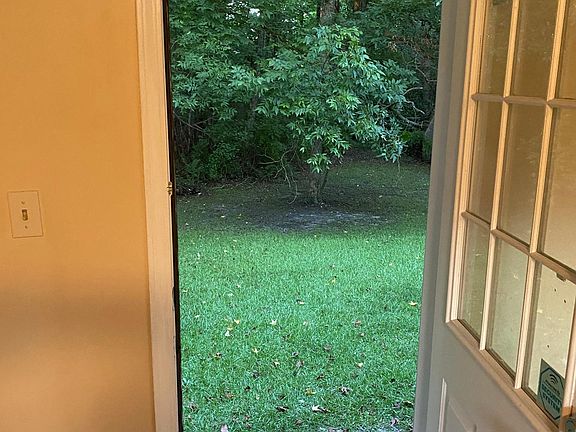 bedroom door to backyard