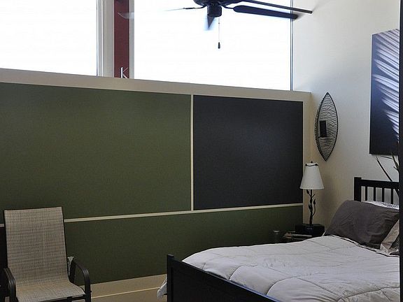 Upstairs master suite with walk-in closet