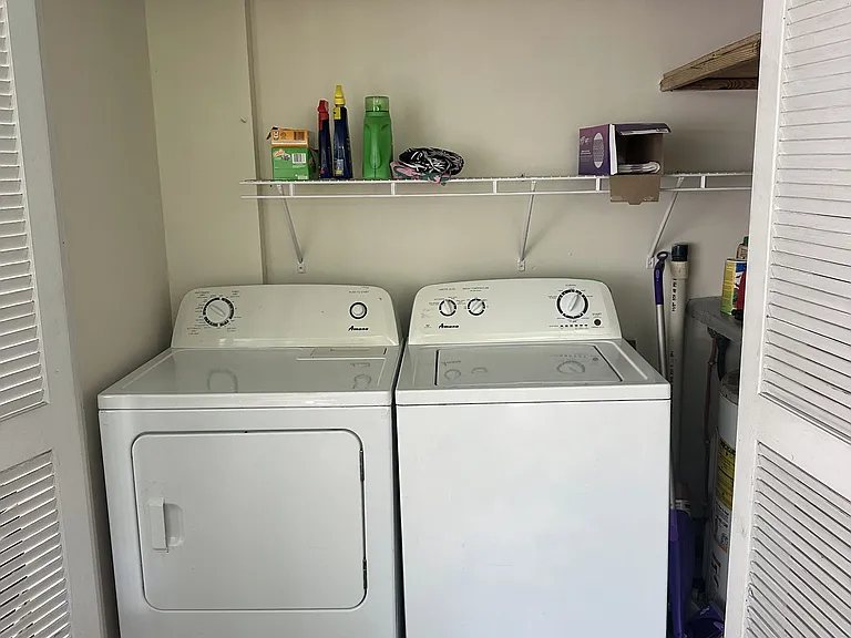 Outside washer/dryer for your use.