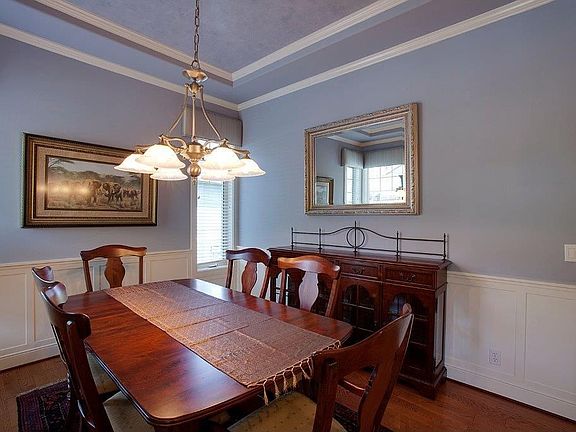 Dining room shown furnished
