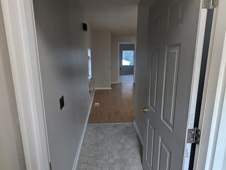 View through the front door.
