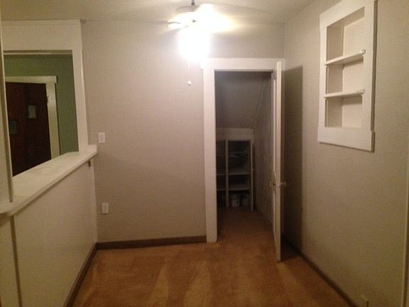 Dining room with storage closet