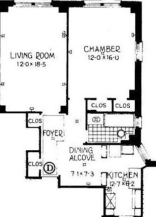 2nd image of 25 W 68th St #7-D