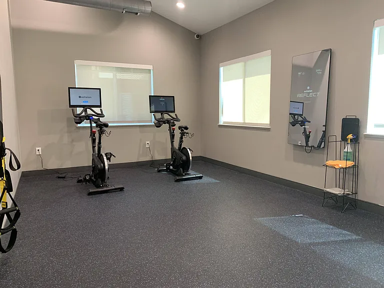 Get your spin on in our yoga and spin studio.