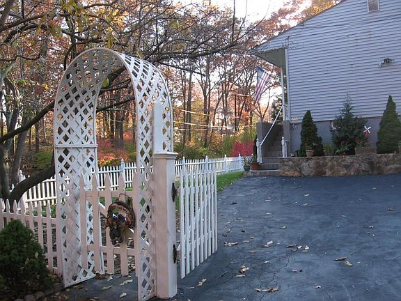 The entrance.