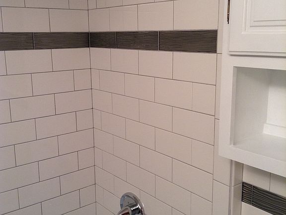 Bath/shower new tile