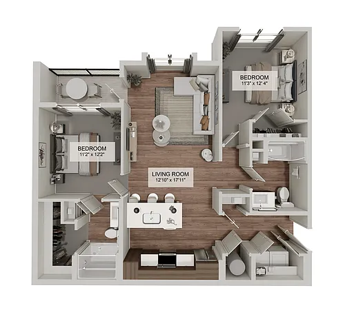 Floor plan The Willow Select (B1B)