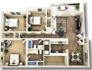 3C - 1,315 SQ.FT 3C - 1,315 SQ.FT