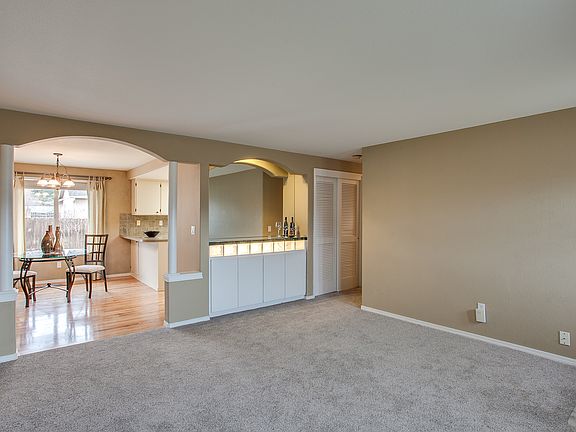 Living room open to dining