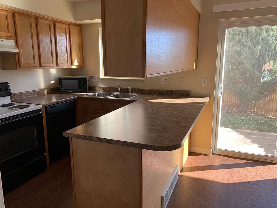 Kitchen, with Dishwasher and microwave. Lots of storage.