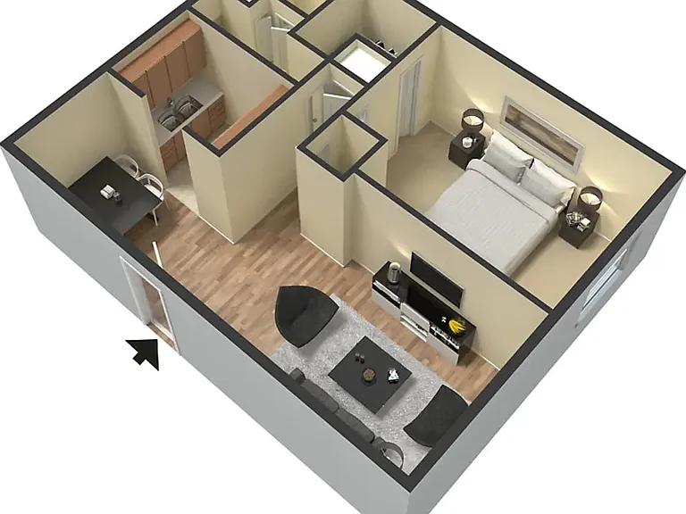 1 Bedroom Floor Plan