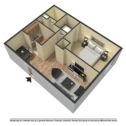Floor plan 1 Bed