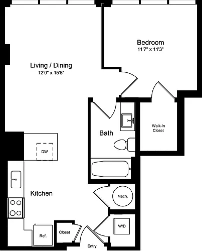 Floor plan 1B