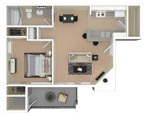 Floor plan 1B
