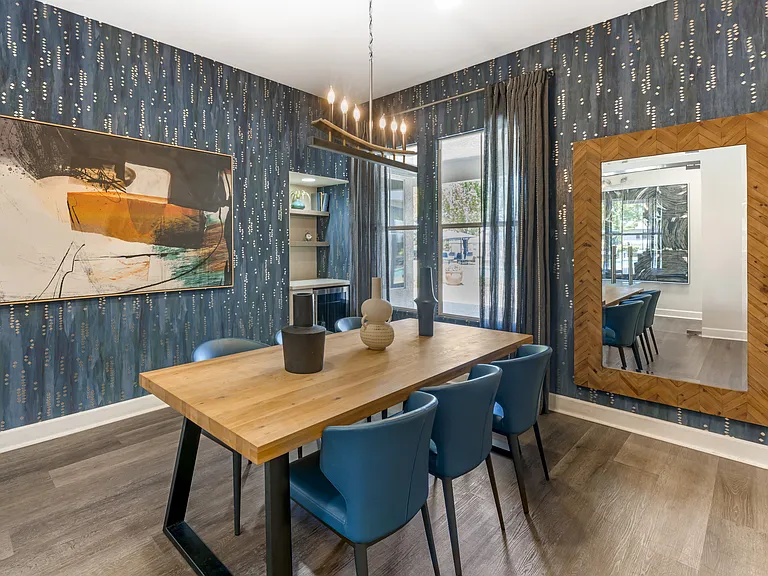 The clubhouse also includes a conference room, providing a quiet, private space ideal for meetings or focused work at Ascent at the Galleria.