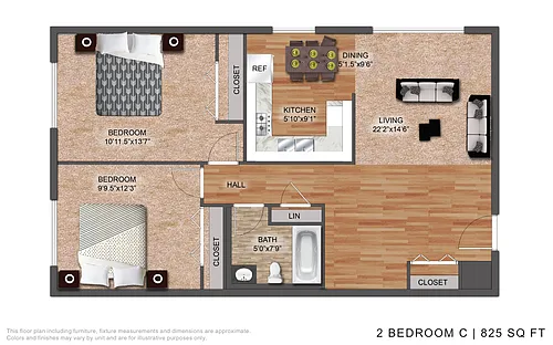 Floor plan CPA - 2 Bedroom C