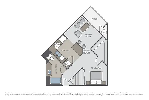 Floor plan Melrose Avenue