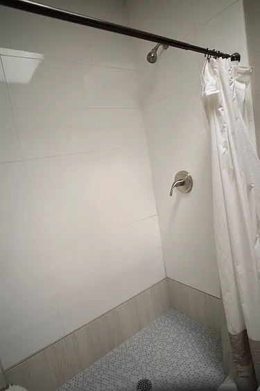 new shower improvements