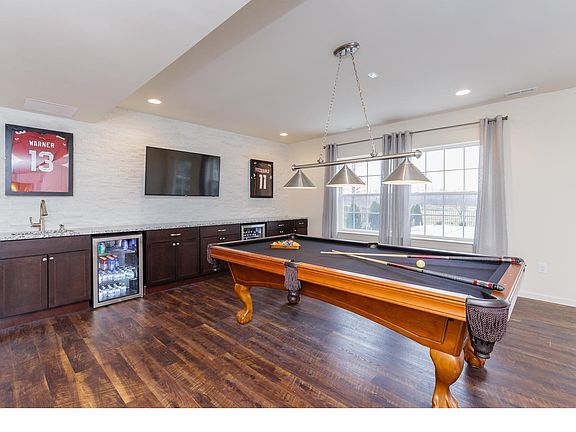 Lower Level Rec Room with Wall to Wall Beverage Center