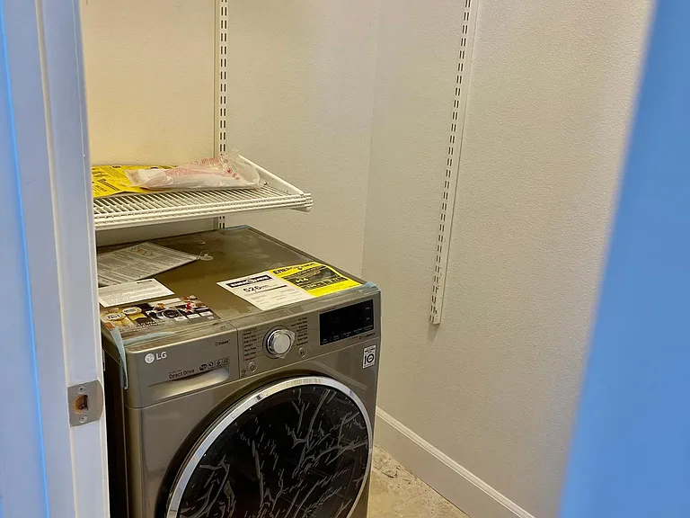 All in one washer dryer and closet