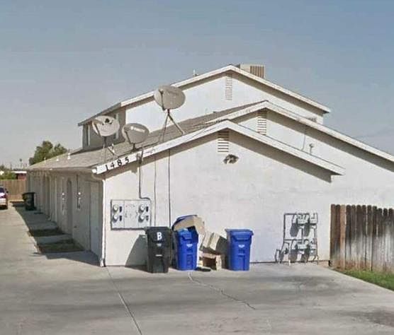 Side view of townhouse apartment