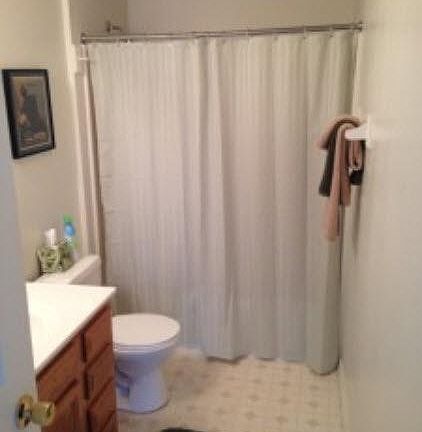 2 full bathrooms, powder room on main level