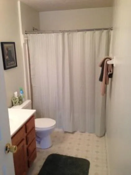2 full bathrooms, powder room on main level
