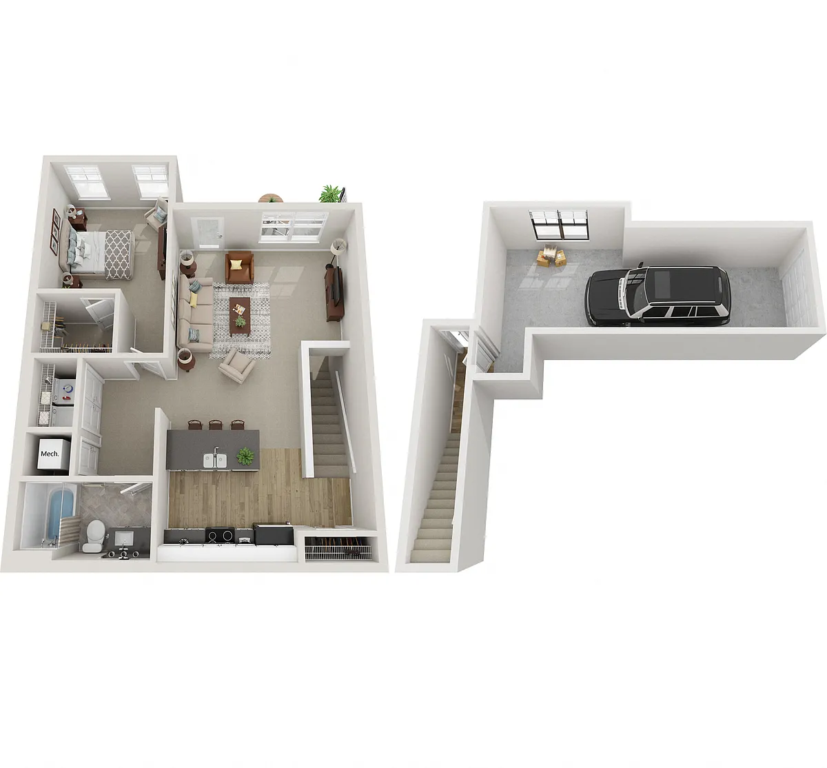 Floor plan Pearson - Attached Garage