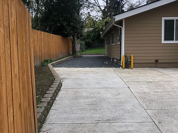 Left side of house