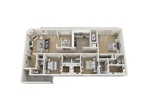 Floor plan 3x2.5 Apartment