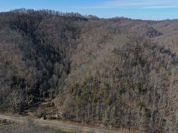 Aerial drone photo from the east boundary looking to the west towards the ridge