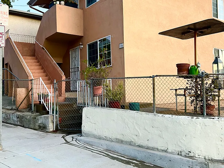 Two-story duplex your unit is the first floor
Parking is included on the property and gated