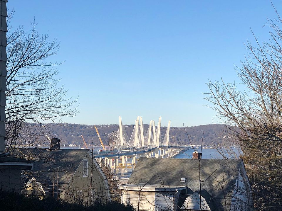 Views of Tappan Zee bridge from porch