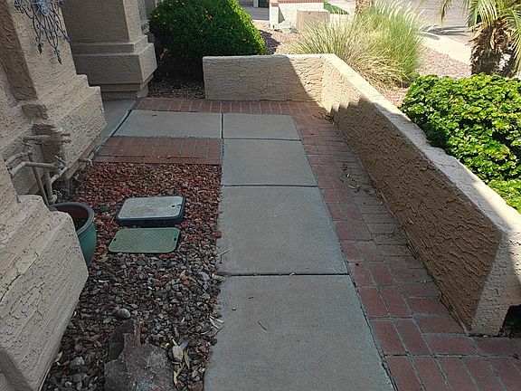Pathway to the house entrance
