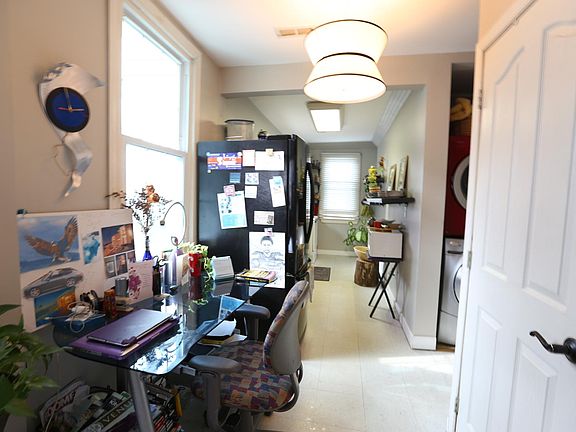 Office desk with printer