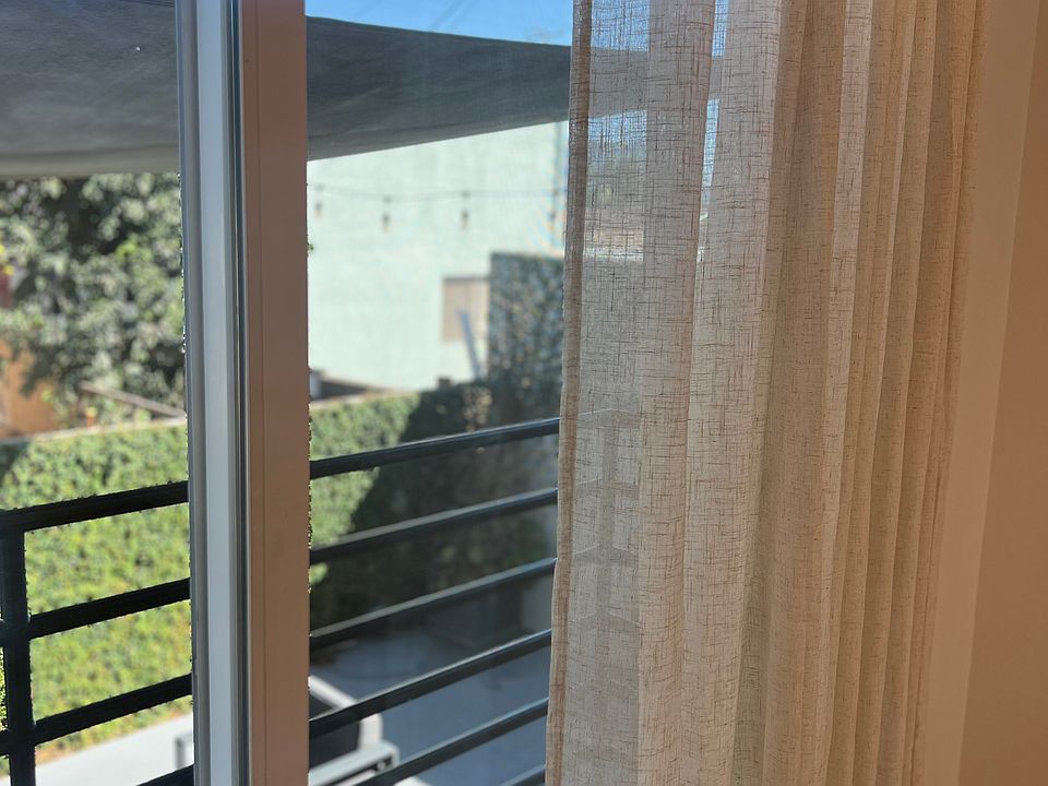 View from the back sliding door. Right next to patio for entertaining and working from home.