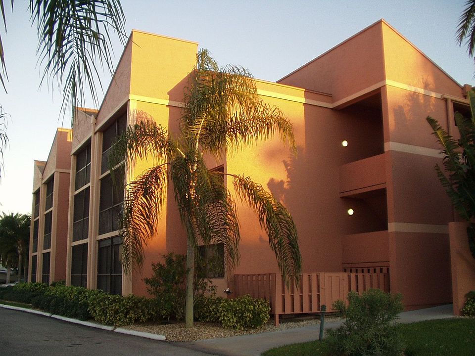 Building overlooks  marina