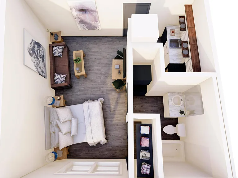 Furnished studio apartment Furnished studio apartment