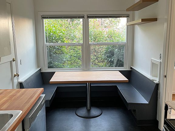 Breakfast nook in kitchen