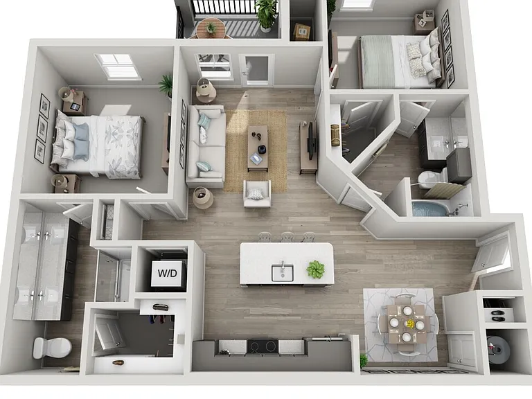 Novel Lockwood Glen - B1 - 2 Beds - 2 Baths - 999 Sq. ft.